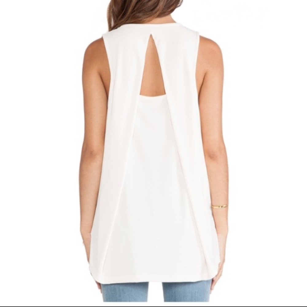 ✨Revolve Splendid Pink Jersey Tank Cross Back